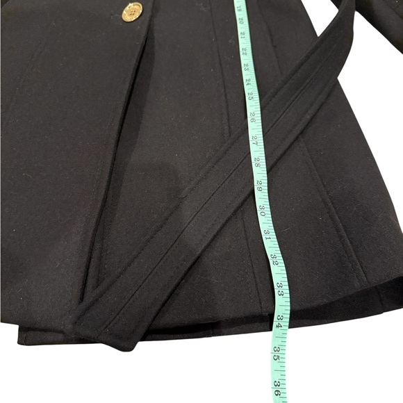 Michael Kors Wool Blend Black Trench Coat - Picture 7 of 13